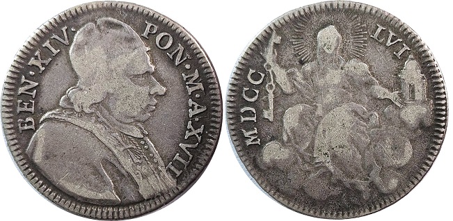 Benedict XIV 1756 2 Giuli A.XVII